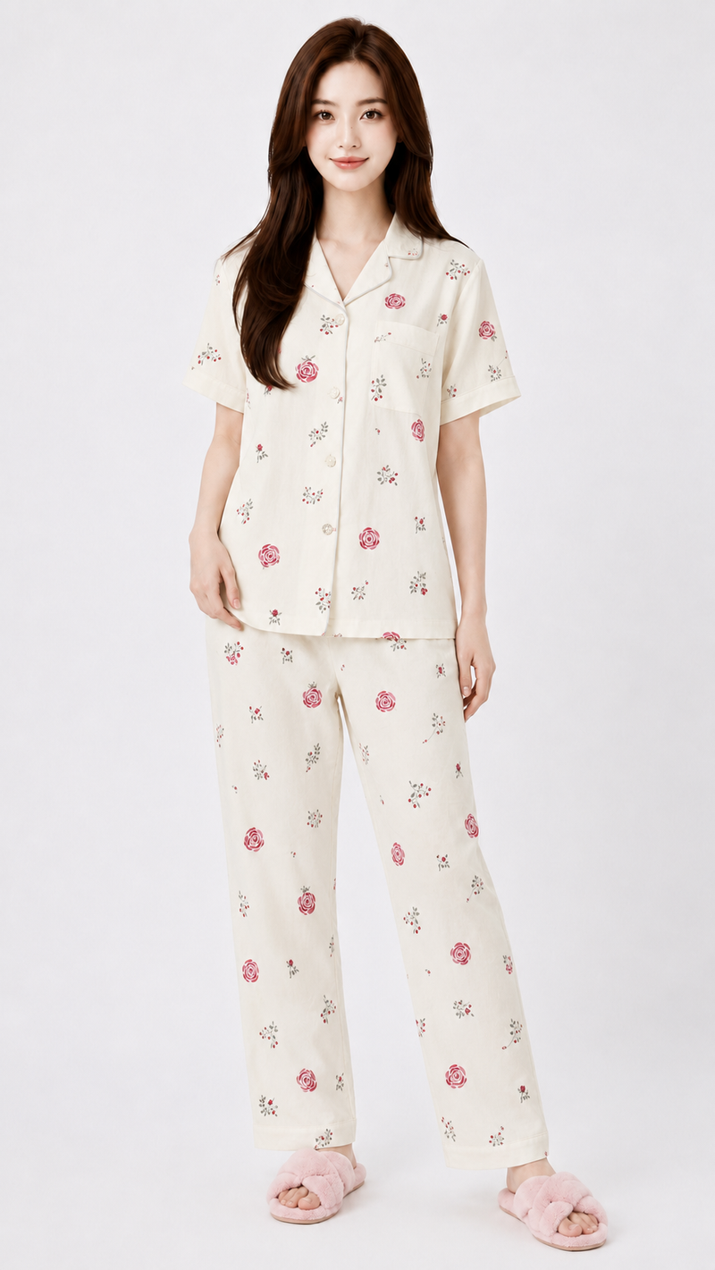 Rose & Rest | Rose Printed 2 Piece Pyjama Set