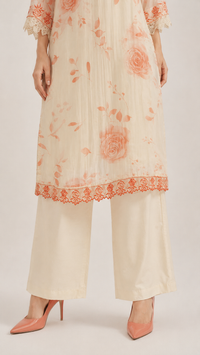 Pearl Ivory |  Bemberg Silk Salwar Kameez Set