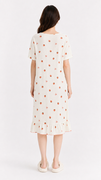 Sweet Harvest | Red Strawberry Printed Nightgown