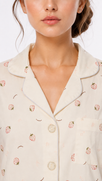 Strawberry Social | Berry Printed 3 Piece Pyjama Set