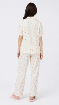 Petal Pop | Pink Floral 2 Piece Pyjama Set