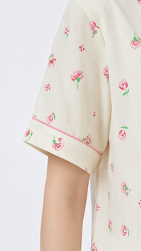 Petal Pop | Pink Floral 2 Piece Pyjama Set