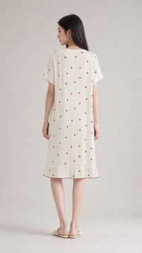 Ivory & Red Hearts